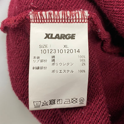 【中古品】【メンズ】 XLARGE エクストララージ HOODED SWEATSHIRT 101231012014 フーデッド スウェットシャツ パーカー 長袖 トップス 142-251102-as-23-izu サイズ：XL カラー：ボルドー 万代Net店