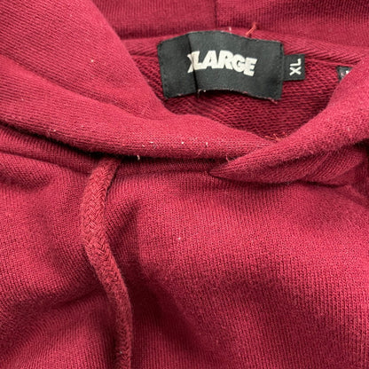 【中古品】【メンズ】 XLARGE エクストララージ HOODED SWEATSHIRT 101231012014 フーデッド スウェットシャツ パーカー 長袖 トップス 142-251102-as-23-izu サイズ：XL カラー：ボルドー 万代Net店