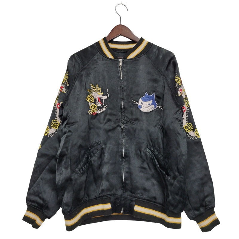 【現状渡し品】【メンズ】 FELIX THE CAT P.SULLIVAN フェリックス ザ キャット サリバン SUKAJAN スカジャン アウター 146-251030-cs-14-izu サイズ：L カラー：ブラック 万代Net店