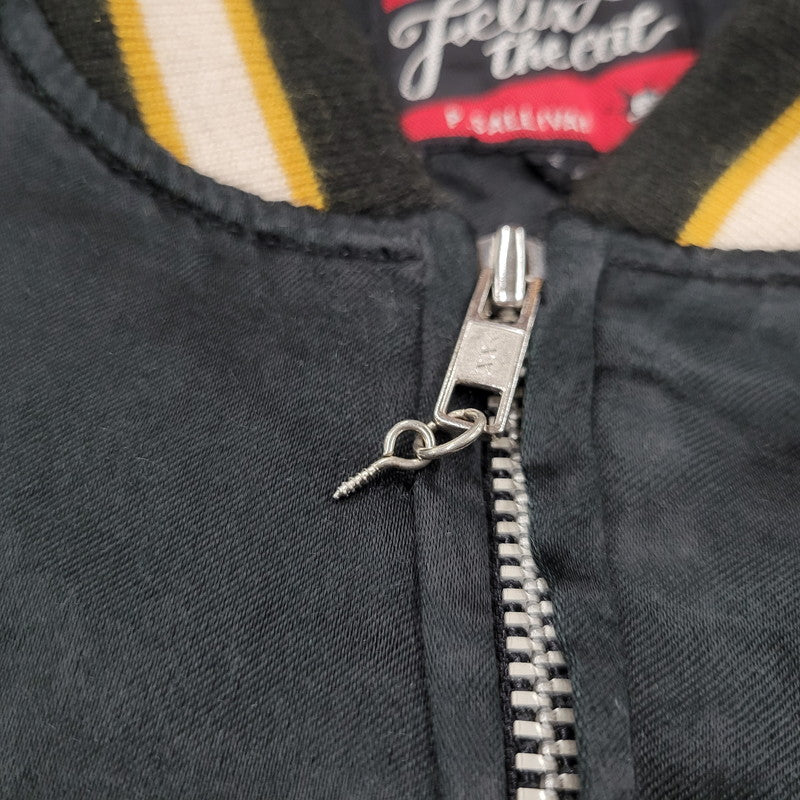 【現状渡し品】【メンズ】 FELIX THE CAT P.SULLIVAN フェリックス ザ キャット サリバン SUKAJAN スカジャン アウター 146-251030-cs-14-izu サイズ：L カラー：ブラック 万代Net店