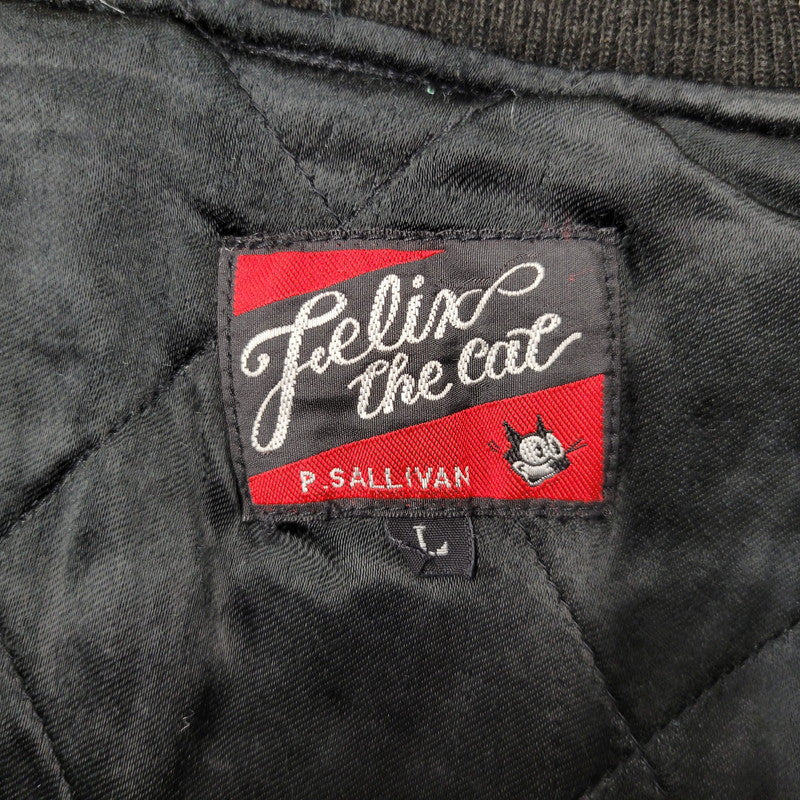 【現状渡し品】【メンズ】 FELIX THE CAT P.SULLIVAN フェリックス ザ キャット サリバン SUKAJAN スカジャン アウター 146-251030-cs-14-izu サイズ：L カラー：ブラック 万代Net店
