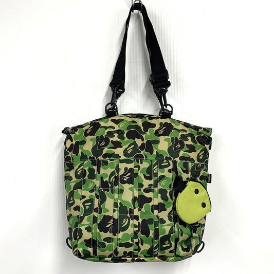 【中古品】【メンズ】 A BATHING APE×DAPIPA ア ベイシング エイプ×ダピパ 001MGO133905X TOTE BAG トートバッグ カバン 鞄 188-251105-cs-06-izu カラー：グリーン系 万代Net店