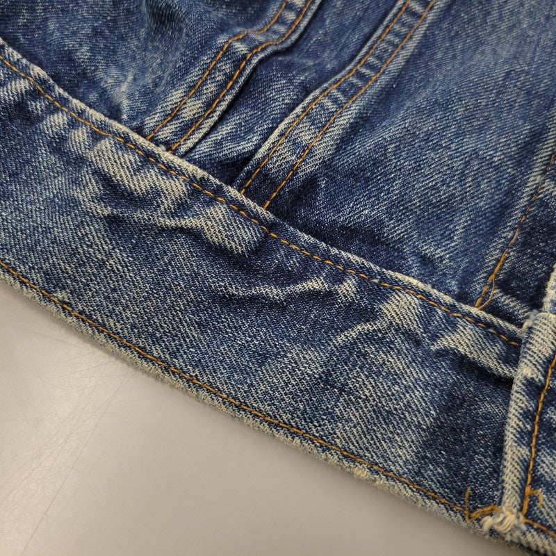 【中古品】【メンズ】 刻印529 SMALL-E 不均等V ケアタグ 70S 70505 4TH DENIM JACKET デニム ジャケット アウター 146-251030-cs-10-izu サイズ：不明 カラー：インディゴ 万代Net店