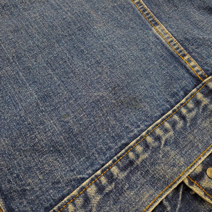 【中古品】【メンズ】 刻印529 SMALL-E 不均等V ケアタグ 70S 70505 4TH DENIM JACKET デニム ジャケット アウター 146-251030-cs-10-izu サイズ：不明 カラー：インディゴ 万代Net店