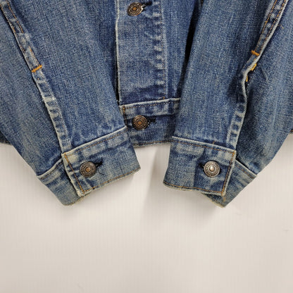 【中古品】【メンズ】 刻印529 SMALL-E 不均等V ケアタグ 70S 70505 4TH DENIM JACKET デニム ジャケット アウター 146-251030-cs-10-izu サイズ：不明 カラー：インディゴ 万代Net店