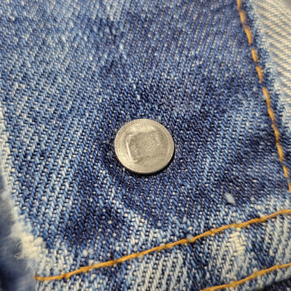 【中古品】【メンズ】 刻印529 SMALL-E 不均等V ケアタグ 70S 70505 4TH DENIM JACKET デニム ジャケット アウター 146-251030-cs-10-izu サイズ：不明 カラー：インディゴ 万代Net店