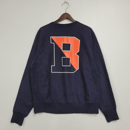 【中古品】【メンズ】 Champion チャンピオン BUCKNELL REVERSE WEAVE SWEATSHIRT リバースウィーブ スウェットシャツ 青単タグ復刻 トレーナー 長袖 トップス 148-251101-as-14-izu サイズ：M カラー：ネイビー 万代Net店