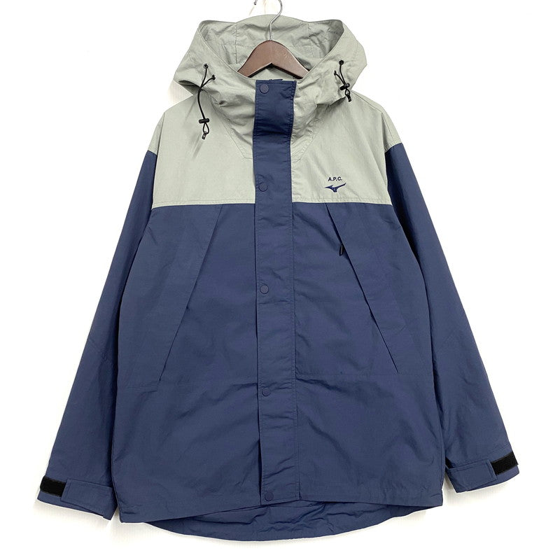 【中古品】【メンズ】 A.P.C. アーペーセー × MIZUNO ミズノ MONTAGNE PARKA 412010624 モンターニュ パーカ ジャケット アウター 141-251028-as-02-izu サイズ：XL カラー：ネイビー系 万代Net店