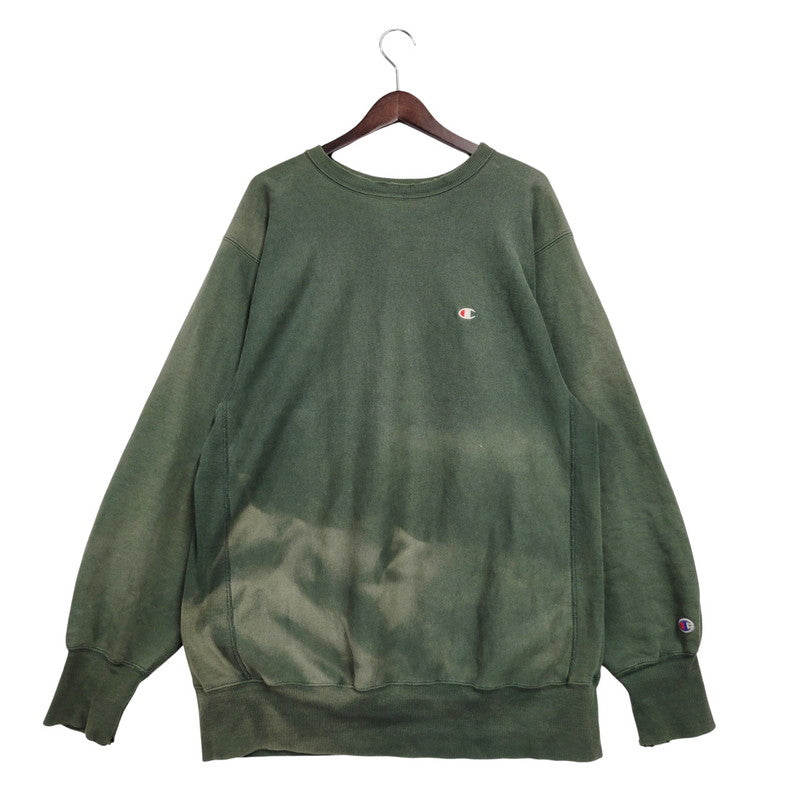 【現状渡し品】【メンズ】 Champion チャンピオン USA製 刺繍タグ 90S 目有 REVERSE WEAVE SWEATSHIRT リバース ウィーブ スウェットシャツ トップス 長袖 146-251030-cs-01-izu サイズ：XXL カラー：グリーン 万代Net店