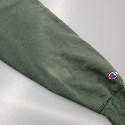 【現状渡し品】【メンズ】 Champion チャンピオン USA製 刺繍タグ 90S 目有 REVERSE WEAVE SWEATSHIRT リバース ウィーブ スウェットシャツ トップス 長袖 146-251030-cs-01-izu サイズ：XXL カラー：グリーン 万代Net店