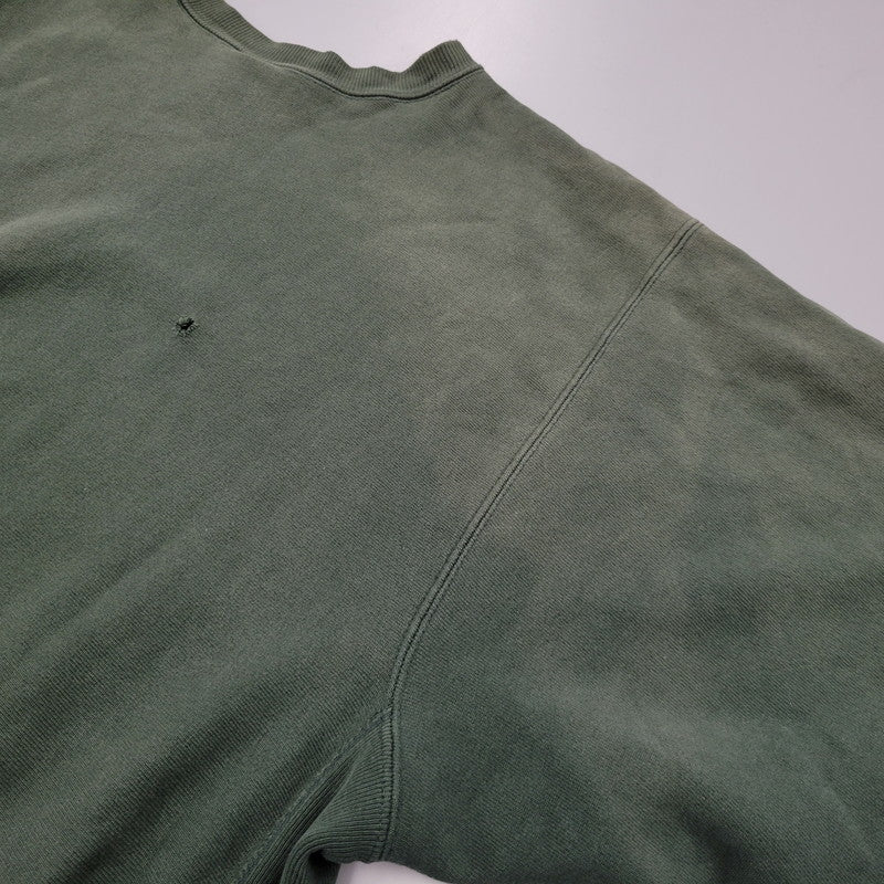 【現状渡し品】【メンズ】 Champion チャンピオン USA製 刺繍タグ 90S 目有 REVERSE WEAVE SWEATSHIRT リバース ウィーブ スウェットシャツ トップス 長袖 146-251030-cs-01-izu サイズ：XXL カラー：グリーン 万代Net店