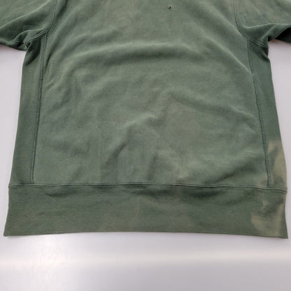 【現状渡し品】【メンズ】 Champion チャンピオン USA製 刺繍タグ 90S 目有 REVERSE WEAVE SWEATSHIRT リバース ウィーブ スウェットシャツ トップス 長袖 146-251030-cs-01-izu サイズ：XXL カラー：グリーン 万代Net店