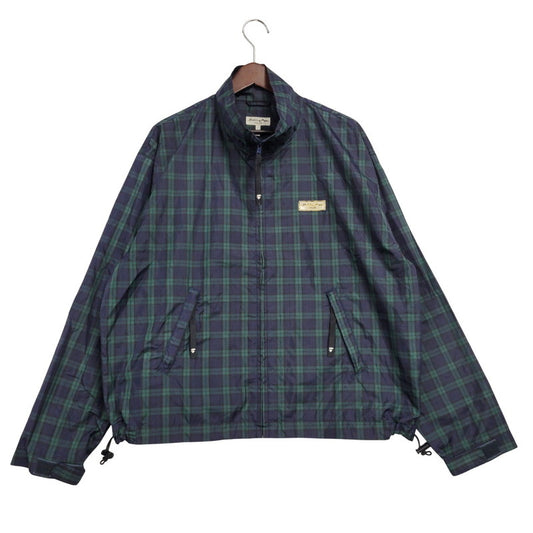 【中古品】【メンズ】 BATHING APE CYCLES ベイシングエイプ 日本製 90S CHECK NYLON JACKET チェック ナイロン ジャケット アウター 142-251030-cs-12-izu サイズ：M カラー：ネイビー×グリーン 万代Net店