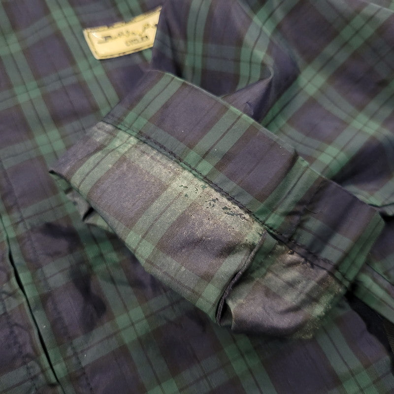【中古品】【メンズ】 BATHING APE CYCLES ベイシングエイプ 日本製 90S CHECK NYLON JACKET チェック ナイロン ジャケット アウター 142-251030-cs-12-izu サイズ：M カラー：ネイビー×グリーン 万代Net店