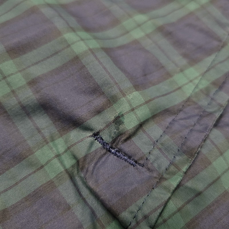 【中古品】【メンズ】 BATHING APE CYCLES ベイシングエイプ 日本製 90S CHECK NYLON JACKET チェック ナイロン ジャケット アウター 142-251030-cs-12-izu サイズ：M カラー：ネイビー×グリーン 万代Net店