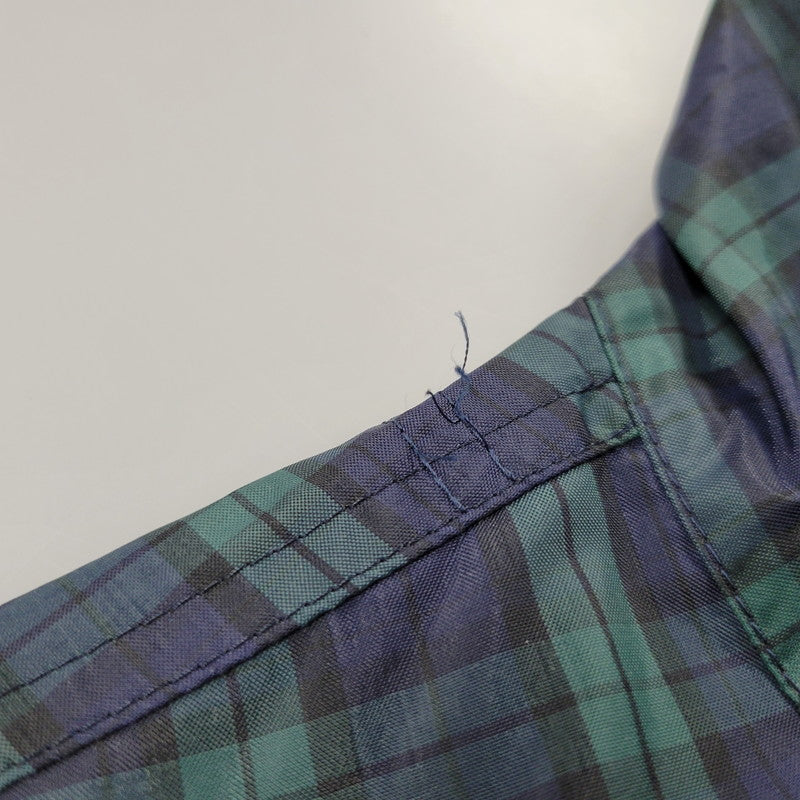 【中古品】【メンズ】 BATHING APE CYCLES ベイシングエイプ 日本製 90S CHECK NYLON JACKET チェック ナイロン ジャケット アウター 142-251030-cs-12-izu サイズ：M カラー：ネイビー×グリーン 万代Net店