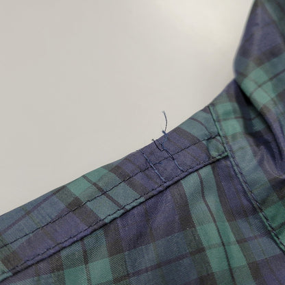 【中古品】【メンズ】 BATHING APE CYCLES ベイシングエイプ 日本製 90S CHECK NYLON JACKET チェック ナイロン ジャケット アウター 142-251030-cs-12-izu サイズ：M カラー：ネイビー×グリーン 万代Net店