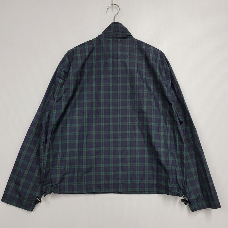 【中古品】【メンズ】 BATHING APE CYCLES ベイシングエイプ 日本製 90S CHECK NYLON JACKET チェック ナイロン ジャケット アウター 142-251030-cs-12-izu サイズ：M カラー：ネイビー×グリーン 万代Net店