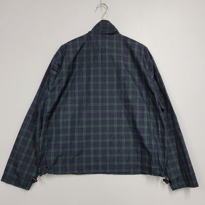 【中古品】【メンズ】 BATHING APE CYCLES ベイシングエイプ 日本製 90S CHECK NYLON JACKET チェック ナイロン ジャケット アウター 142-251030-cs-12-izu サイズ：M カラー：ネイビー×グリーン 万代Net店