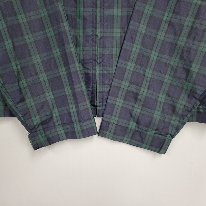 【中古品】【メンズ】 BATHING APE CYCLES ベイシングエイプ 日本製 90S CHECK NYLON JACKET チェック ナイロン ジャケット アウター 142-251030-cs-12-izu サイズ：M カラー：ネイビー×グリーン 万代Net店