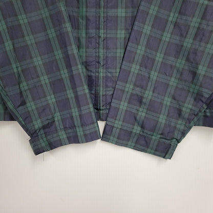 【中古品】【メンズ】 BATHING APE CYCLES ベイシングエイプ 日本製 90S CHECK NYLON JACKET チェック ナイロン ジャケット アウター 142-251030-cs-12-izu サイズ：M カラー：ネイビー×グリーン 万代Net店