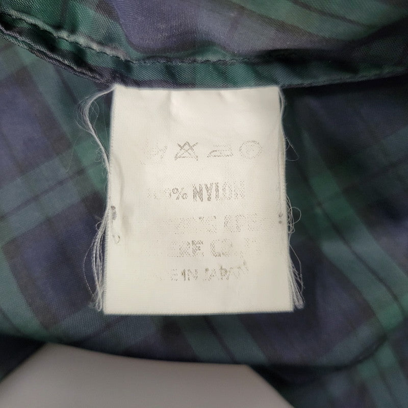 【中古品】【メンズ】 BATHING APE CYCLES ベイシングエイプ 日本製 90S CHECK NYLON JACKET チェック ナイロン ジャケット アウター 142-251030-cs-12-izu サイズ：M カラー：ネイビー×グリーン 万代Net店