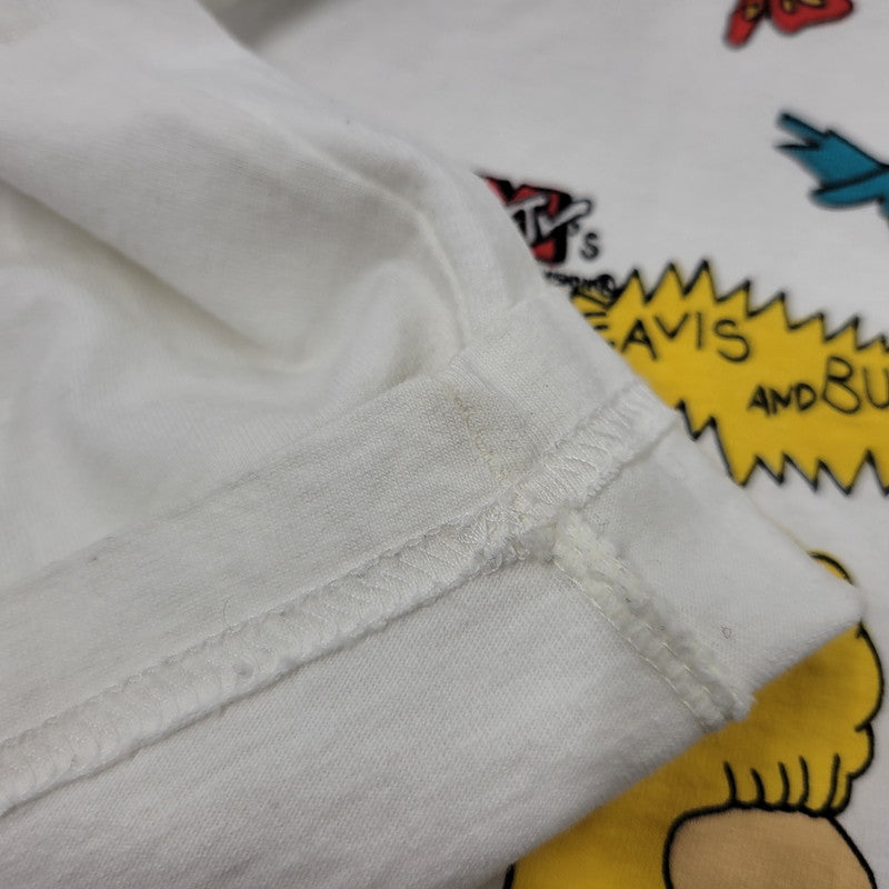 【中古品】【メンズ】 BEAVIS AND BUTT-HEAD ビーバス アンド バットヘッド X-CHIC LS TEE ロングスリーブ Tシャツ トップス 長袖 146-251029-cs-18-izu サイズ：M カラー：ホワイト 万代Net店