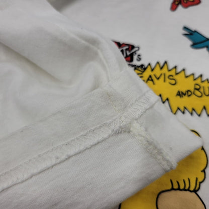 【中古品】【メンズ】 BEAVIS AND BUTT-HEAD ビーバス アンド バットヘッド X-CHIC LS TEE ロングスリーブ Tシャツ トップス 長袖 146-251029-cs-18-izu サイズ：M カラー：ホワイト 万代Net店