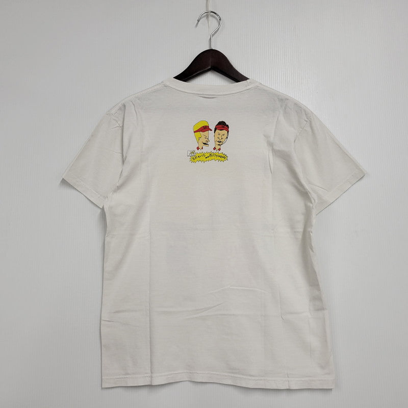 【中古品】【メンズ】 BEAVIS AND BUTT-HEAD ビーバス アンド バットヘッド X-CHIC SS TEE ショートスリーブ Tシャツ 半袖 トップス 146-251101-as-06-izu サイズ：M カラー：ホワイト 万代Net店