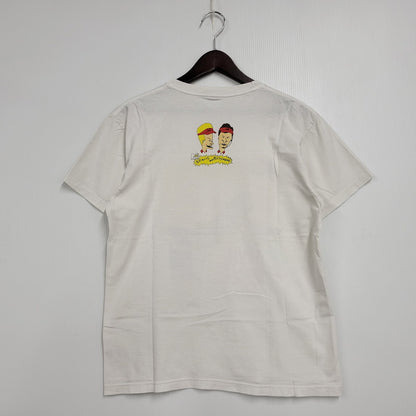 【中古品】【メンズ】 BEAVIS AND BUTT-HEAD ビーバス アンド バットヘッド X-CHIC SS TEE ショートスリーブ Tシャツ 半袖 トップス 146-251101-as-06-izu サイズ：M カラー：ホワイト 万代Net店