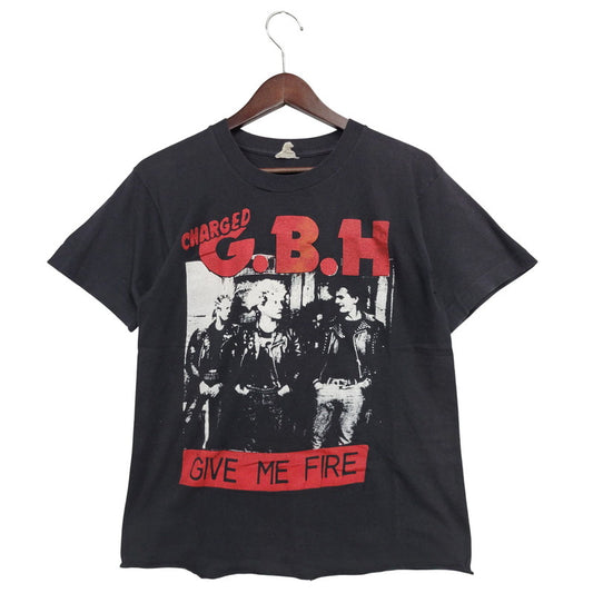 【中古品】【メンズ】 G.B.H ジービーエイチ シングル 80S GIVE ME FIRE SS TEE ギブ ミー ファイヤー ショートスリーブ Tシャツ トップス 半袖 146-251101-cs-09-izu サイズ：不明 カラー：ブラック 万代Net店