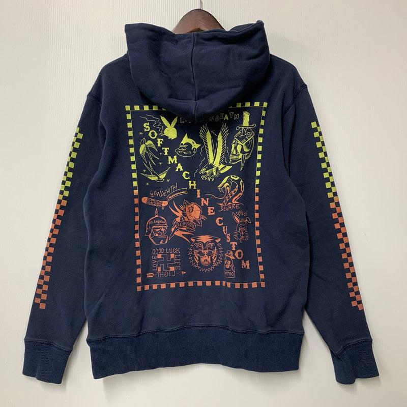 【中古品】【メンズ】 HOODED SWEATSHIRT フーデッド スウェットシャツ トップス パーカー 142-251106-ya-01-izu サイズ：M カラー：ネイビー 万代Net店