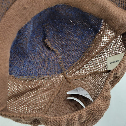 【中古美品】【メンズ/レディース】 SHINYAKOZUKA シンヤコヅカ THOUGHTS KNITTED CAP WITH KIJIMA TAKAYUKI ニットキャップ 帽子 185-251030-as-35-izu サイズ：ONE SIZE カラー：DARK MOCHA 万代Net店