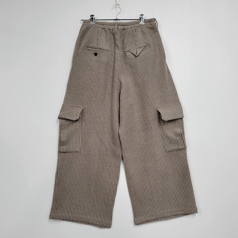 【中古美品】【メンズ】 ANCELLM アンセルム WOOL CORDUROY CARGO SLACKS ANC-PT87 ウール コーデュロイ カーゴ スラックス パンツ ボトムス 151-251030-as-29-izu サイズ：2 カラー：SAND 万代Net店