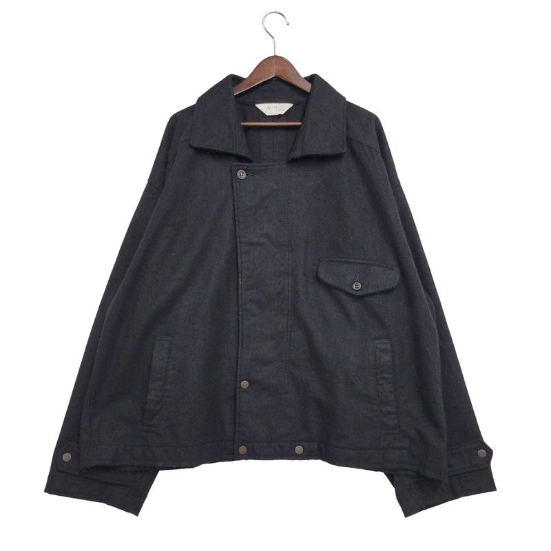 【中古美品】【メンズ】 ANCELLM アンセルム PILLING WOOL DOUBLE BLOUSON ANC-JK60 ピリング ウール ダブル ブルゾン ジャケット アウター 140-251030-as-18-izu サイズ：3 カラー：BLACK 万代Net店