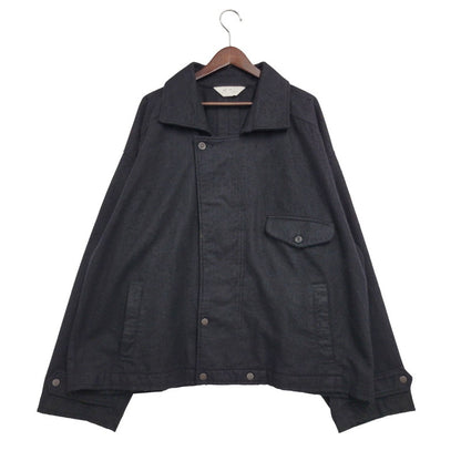 【中古美品】【メンズ】 ANCELLM アンセルム PILLING WOOL DOUBLE BLOUSON ANC-JK60 ピリング ウール ダブル ブルゾン ジャケット アウター 140-251030-as-18-izu サイズ：3 カラー：BLACK 万代Net店