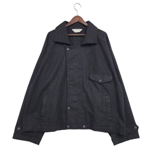 【中古美品】【メンズ】 ANCELLM アンセルム PILLING WOOL DOUBLE BLOUSON ANC-JK60 ピリング ウール ダブル ブルゾン ジャケット アウター 140-251030-as-18-izu サイズ：3 カラー：BLACK 万代Net店