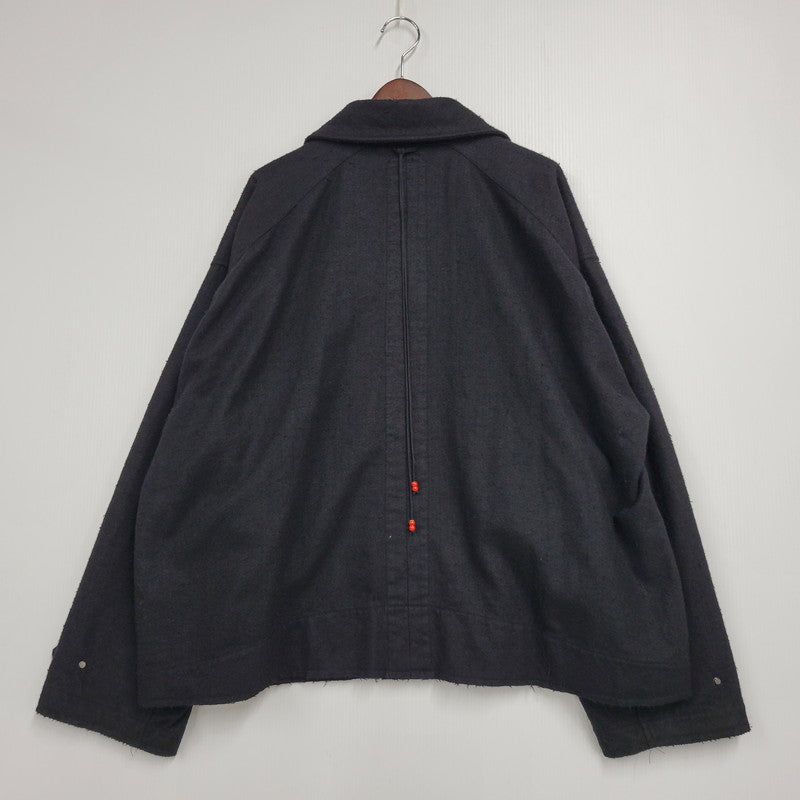 【中古美品】【メンズ】 ANCELLM アンセルム PILLING WOOL DOUBLE BLOUSON ANC-JK60 ピリング ウール ダブル ブルゾン ジャケット アウター 140-251030-as-18-izu サイズ：3 カラー：BLACK 万代Net店
