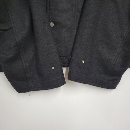 【中古美品】【メンズ】 ANCELLM アンセルム PILLING WOOL DOUBLE BLOUSON ANC-JK60 ピリング ウール ダブル ブルゾン ジャケット アウター 140-251030-as-18-izu サイズ：3 カラー：BLACK 万代Net店