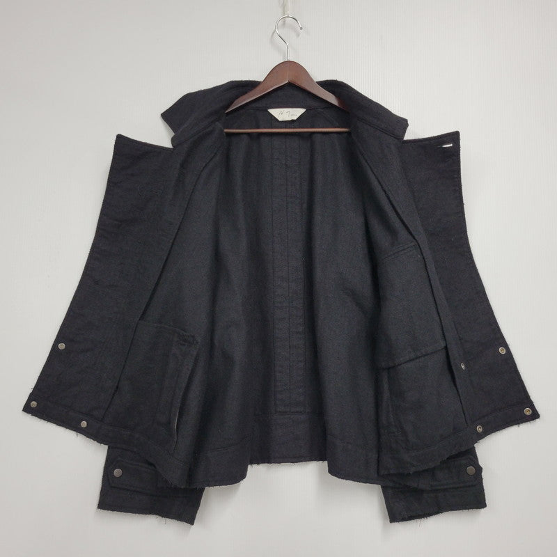 【中古美品】【メンズ】 ANCELLM アンセルム PILLING WOOL DOUBLE BLOUSON ANC-JK60 ピリング ウール ダブル ブルゾン ジャケット アウター 140-251030-as-18-izu サイズ：3 カラー：BLACK 万代Net店