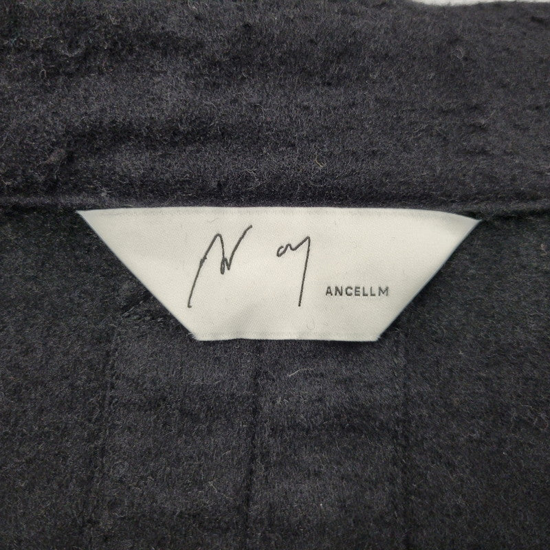 【中古美品】【メンズ】 ANCELLM アンセルム PILLING WOOL DOUBLE BLOUSON ANC-JK60 ピリング ウール ダブル ブルゾン ジャケット アウター 140-251030-as-18-izu サイズ：3 カラー：BLACK 万代Net店