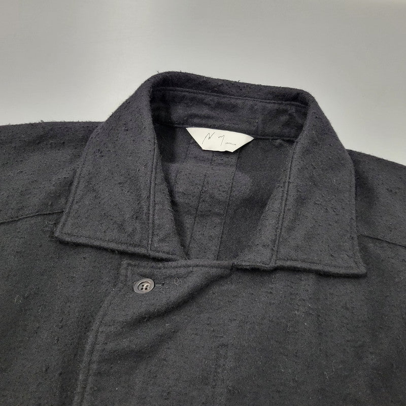 【中古美品】【メンズ】 ANCELLM アンセルム PILLING WOOL DOUBLE BLOUSON ANC-JK60 ピリング ウール ダブル ブルゾン ジャケット アウター 140-251030-as-18-izu サイズ：3 カラー：BLACK 万代Net店
