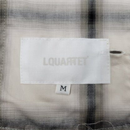 【中古美品】【メンズ】 LQUARTET エルカルテット COTTON OMBRE 50S COLLAR CRAFTSMAN SHIRT LQ25SS-LS-012 コットン オンブレ カラー クラフトマン シャツ チェック 長袖 トップス 140-251030-as-21-izu サイズ：M カラー：BLUE GRAY 万代Net店