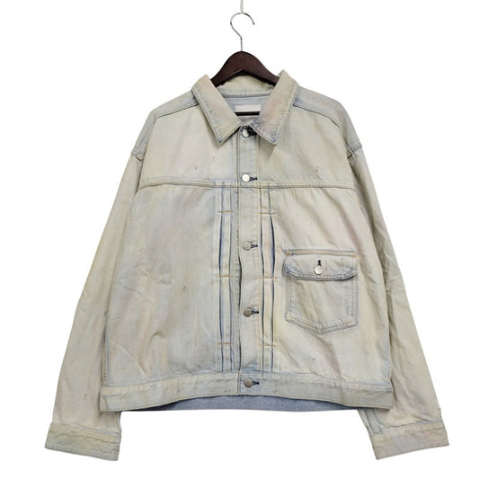 【中古美品】【メンズ】 ANCELLM アンセルム LAYERING COLOR DENIM JACKET ANC-JK67 レイヤリングカラー デニムジャケット アウター 140-251030-as-25-izu サイズ：2 カラー：INDIGO 万代Net店