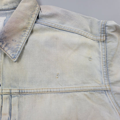 【中古美品】【メンズ】 ANCELLM アンセルム LAYERING COLOR DENIM JACKET ANC-JK67 レイヤリングカラー デニムジャケット アウター 140-251030-as-25-izu サイズ：2 カラー：INDIGO 万代Net店