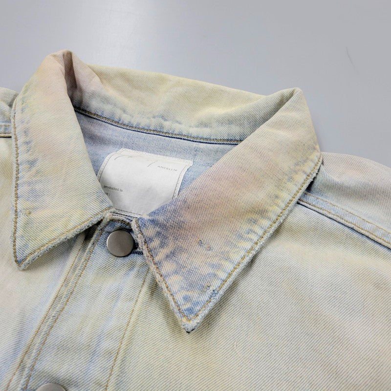 【中古美品】【メンズ】 ANCELLM アンセルム LAYERING COLOR DENIM JACKET ANC-JK67 レイヤリングカラー デニムジャケット アウター 140-251030-as-25-izu サイズ：2 カラー：INDIGO 万代Net店