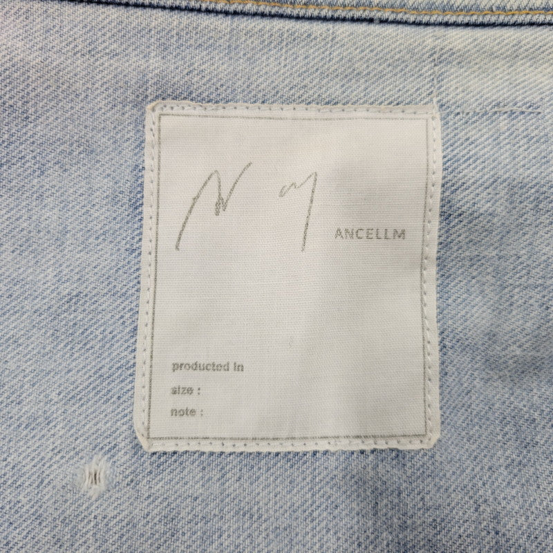 【中古美品】【メンズ】 ANCELLM アンセルム LAYERING COLOR DENIM JACKET ANC-JK67 レイヤリングカラー デニムジャケット アウター 140-251030-as-25-izu サイズ：2 カラー：INDIGO 万代Net店