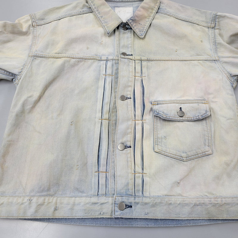 【中古美品】【メンズ】 ANCELLM アンセルム LAYERING COLOR DENIM JACKET ANC-JK67 レイヤリングカラー デニムジャケット アウター 140-251030-as-25-izu サイズ：2 カラー：INDIGO 万代Net店