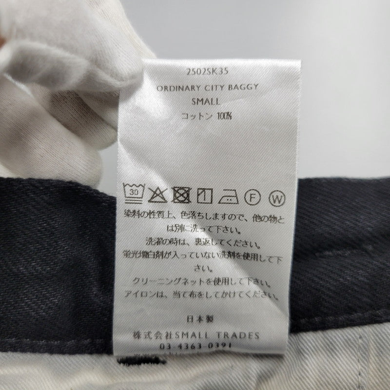 【中古美品】【メンズ】 SHINYAKOZUKA シンヤコヅカ ORDINARY CITY BAGGY 2502SK35 オーディナリー シティ バギー パンツ ボトムス 151-251030-as-13-izu サイズ：S カラー：BLACK 万代Net店