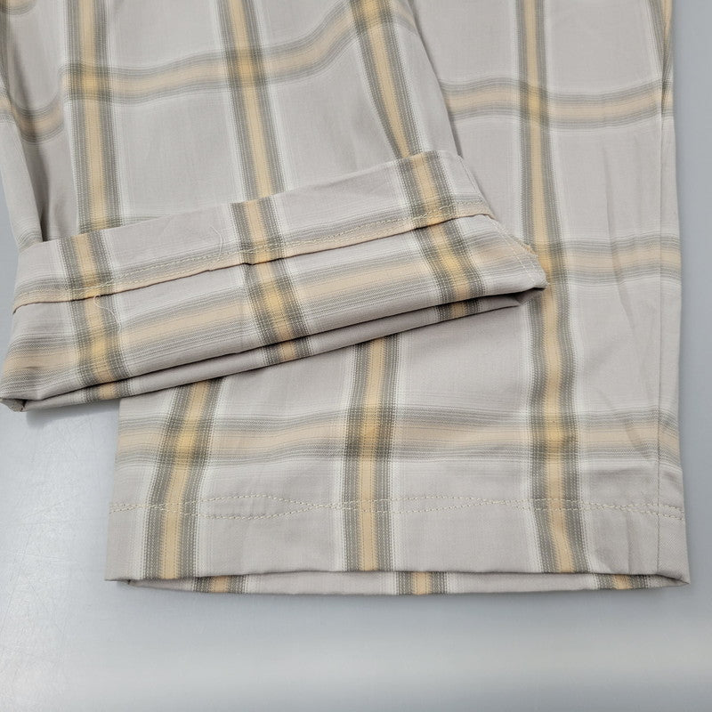 【中古美品】【メンズ】 LQUARTET エルカルテット OMBRE CRAFTSMAN PAJAMAS PANTS オンブレ クラフトマン パジャマパンツ チェック ボトムス 151-251030-as-28-izu サイズ：M カラー：BEIGE 万代Net店